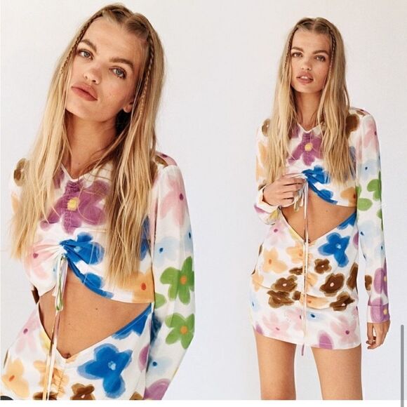 NEW With Jean Hermana Dress Viola Tricolor - Picture 8 of 13